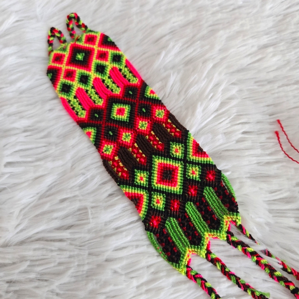 Handmade Mexican Friendship Bracelet Embroidered NWOT